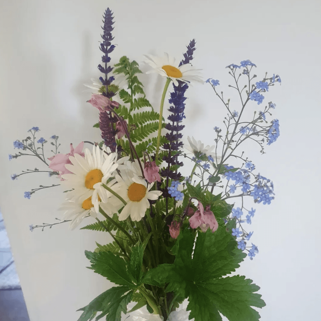 Blommor i en bukett